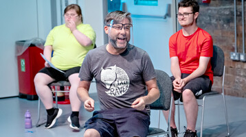Two Chime students and a tutor during a session.